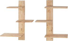 Ράφια αναρρίχησης γάτας Nextdeco Natural μασίφ ξύλο Υ150x68x31,8εκ.