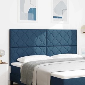vidaXL Υφασμάτινο Κεφαλάρι Geometric Σκούρο Μπλε 180 cm ύφασμα