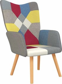 vidaXL Πολυθρόνα Relax Σχέδιο Patchwork Υφασμάτινη