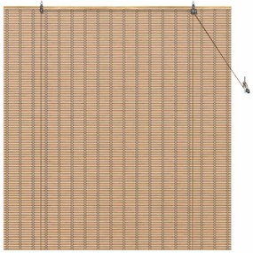 vidaXL Ρόλερ Άλλο Ανοιχτό καφέ 140 x 160 cm Μπαμπού