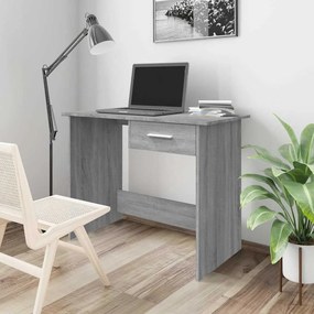 vidaXL Γραφείο Γκρι Sonoma 100x50x76 εκ. από Επεξεργασμένο Ξύλο