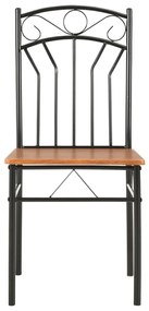 vidaXL Καρέκλες Τραπεζαρίας 6 τεμ. Καφέ από MDF