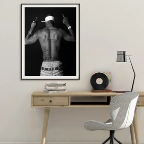 Πόστερ &amp; Κάδρο Tupac MS012 40x50cm Μαύρο Ξύλινο Κάδρο (με πόστερ)
