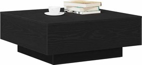vidaXL Τραπεζάκι σαλονιού Μαύρη Οξυά 80 x 80 x 31 cm