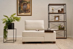 1-Seat Sofa-Bed Perenna Chenille Right - Cream Cream