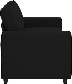 vidaXL Διθέσιος Καναπές Μαύρος 180x77x82 εκ. Ύφασμα
