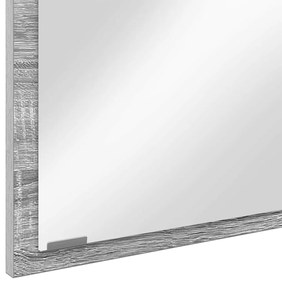 vidaXL Καθρέφτης Γκρι sonoma 90 x 8.5 x 37 εκ Επεξεργασμένο ξύλο