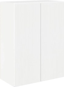 vidaXL Επιτοίχιο 6 pcs Υψηλής γυαλάδας λευκό