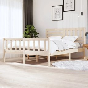 Πλαίσιο Κρεβατιού 160 x 200 εκ. από Μασίφ Ξύλο Πεύκου 3101163