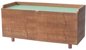 Έπιπλο Τηλεόρασης Dabi DABITV17 110x42x55cm Oak-Sage Green