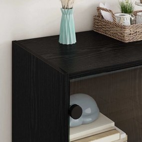 vidaXL Βοηθητικό ντουλάπι Μαύρη Οξυά 68 x 37 x 75,5 εκ