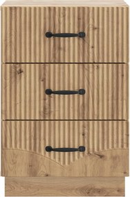 vidaXL Κομοδίνο Artisan Δρυς 43 x 41 x 63,5 εκ. Επεξεργασμένο Ξύλο