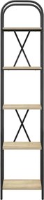 vidaXL Ράφι Βιβλίων Δρύς Sonoma 40 x 30 x 183 εκ Επεξεργασμένο ξύλο