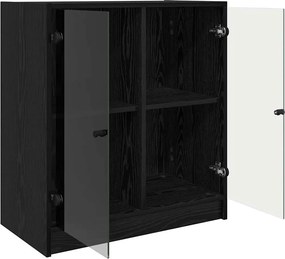vidaXL Βοηθητικό ντουλάπι Μαύρη Οξυά 68 x 37 x 75,5 εκ