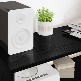 vidaXL Ντουλάπι TV Μαύρη Οξυά 100 x 30 x 40 εκ Επεξεργασμένο ξύλο