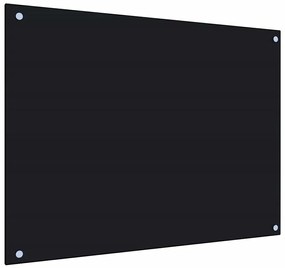 vidaXL Πλάτες Κουζίνας 2 τεμ. Μαύρες 80x60 εκ. από Ψημένο Γυαλί