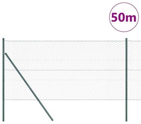 vidaXL Στύλος Περιφράξεων Πράσινο 50 x 1,4 μ (36 mm δίχτυ)