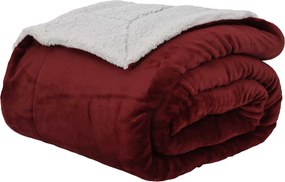 vidaXL Κουβέρτα Βεραμάν Κόκκινο 240 x 270 εκ. Μαλλί