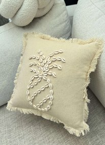 Διακοσμητικό Κάλυμμα Μαξιλαριού Μπεζ DEN005 43x43x10