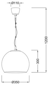 ΚΡΕΜΑΣΤΟ V9027C LUNA - Γυαλί - V9027C