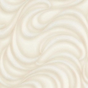 Μοντέρνα Ταπετσαρία Τοίχου Κύματα Cream 1022014 0,53cm x 10m