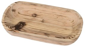 Διακοσμητική Πιατέλα Paulownia Burned 00.07.75225 45x20x5cm Natural Ξύλο