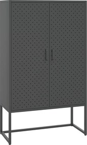 vidaXL Ντουλάπι Ανθρακί 80 x 35 x 135 εκ. από Ατσάλι
