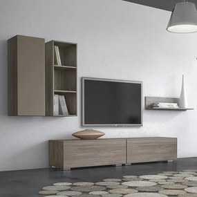 Intrahome Σύνθεση σαλονιού "SMART 4D" σε χρώμα σταχτί-λευκό Intrahomesa-00652667