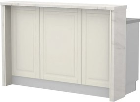 Πάγκος νησίδας Toscana-Μήκος: 150 εκ.-White Marble