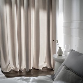 ΚΟΥΡΤΙΝΑ ΜΕ ΤΡΟΥΚΣ 140X280cm GOFIS HOME - WINTER WATER GREY 711/34