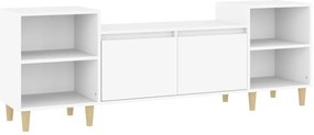 vidaXL Έπιπλο Τηλεόρασης Λευκό 160 x 35 x 55 εκ. Επεξεργασμένο Ξύλο