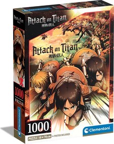 Clementoni Παζλ High Quality Collection Attack on Titans 1000 τμχ - Compact Box