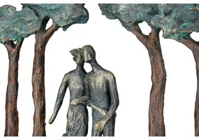 ΓΛΥΠΤΟ 'UNDER TREES' ΖΕΥΓΑΡΙ ΜΟΤΙΒΟ ΠΟΛΥΡΕΖΙΝΗ ΜΠΡΟΝΖΕ 7X29X30CM
