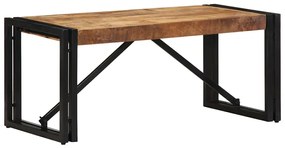 Τραπεζάκι σαλονιού 80x40x35 cm Στερεό ακατέργαστο ξύλο Mango