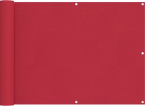 vidaXL Οθόνη Μπαλκονιού Κόκκινο 75 x 200 cm