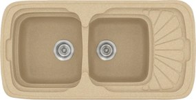 Sanitec Classic 304 (96×51) - Γρανιτένιος νεροχύτης - Granite Cappuccino