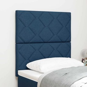 vidaXL Υφασμάτινο Κεφαλάρι Geometric με κεφαλάρι Μπλε 80 cm ύφασμα