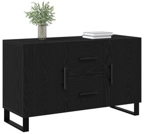 vidaXL Μπουφές Μαύρη Δρυς 100x36x60 εκ. Κατασκευασμένο Ξύλο