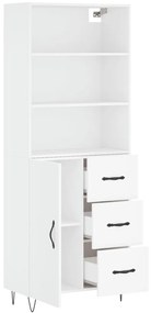 vidaXL Ντουλάπι Λευκό 69,5x34x180 εκ. από Επεξεργασμένο Ξύλο