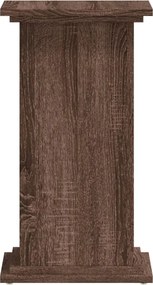 vidaXL Βάσεις Φυτών Καφέ Δρυς 33x33x60 εκ. Επεξεργασμένο Ξύλο