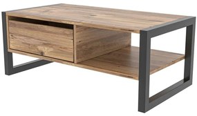 Τραπέζι Σαλονιού Haldizen 854KLN2807 105x55x40cm Oak-Black