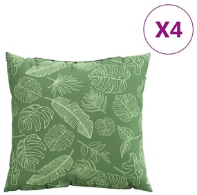vidaXL Μαξιλάρια Ρίψης 4 pcs Πολύχρωμο 60 x 60 cm ύφασμα