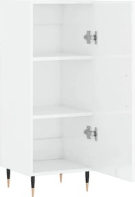 vidaXL Ντουλάπι Γυαλιστερό Λευκό 34,5x34x90 εκ. Επεξεργασμένο Ξύλο