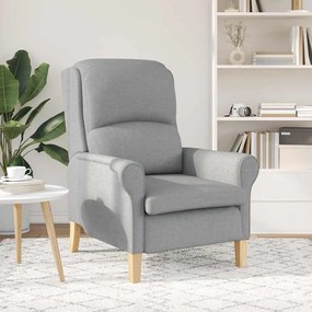 vidaXL Πολυθρόνα Ανοιχτό γκρι 76 x 94 x 102 εκ. ύφασμα