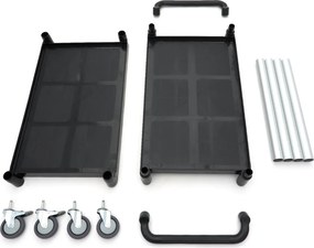Serving Trolley – 2 Plastic Shelves – 103 x 50,5cm