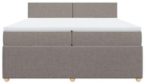 ΚΡΕΒΑΤΙ BOXSPRING ΜΕ ΣΤΡΩΜΑ TAUPE 200X200 ΕΚ. ΥΦΑΣΜΑΤΙΝΟ 3289860