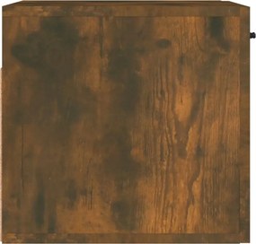 vidaXL Ντουλάπι Τοίχου Καπνιστή Δρυς 80x36,5x35 εκ. Επεξεργασμένο Ξύλο