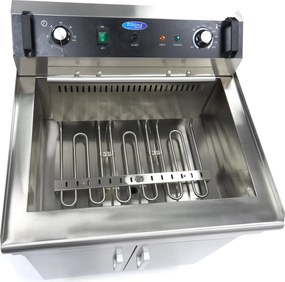 Deep Fryer - 35L - 1 Basket - with Drain Tap - 400V