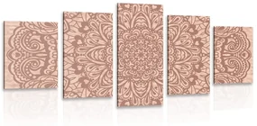 Φωτογραφία 5 μερών Floral Mandala - 100x50