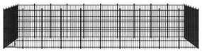 Κλουβί Σκύλου Εξωτερικού Χώρου 55,3 μ² από Ατσάλι - Μαύρο